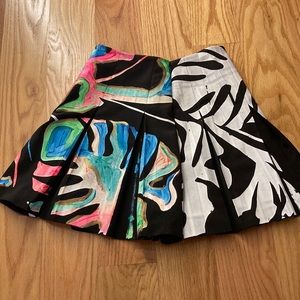 Pleaded Black Tennis Skirt
